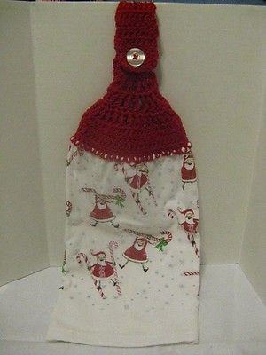 Christmas Crochet Kitchen Towel 