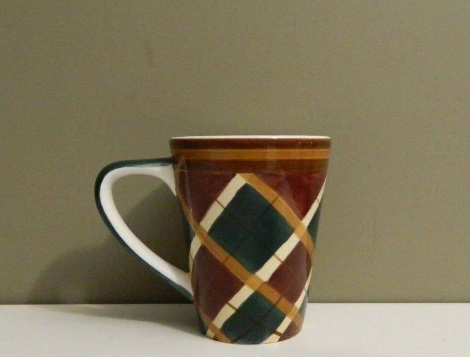 Vintage colorful Cup Mug porcelain funky looking big cup, about 30 years old