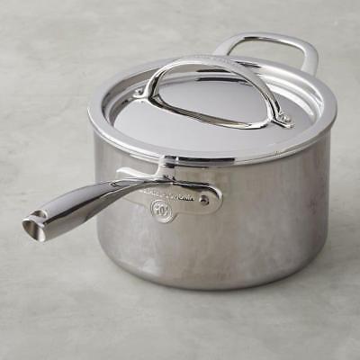 Williams Sonoma 4Qt Stainless Steel Thermo-Clad Saucepan