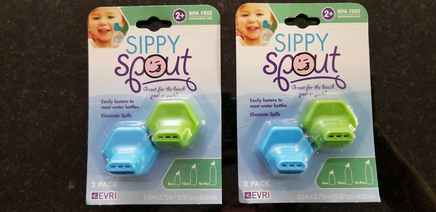 Lot of 2 EVRI Sippy Spout, 2 packs. Ages 2+. Brand New.