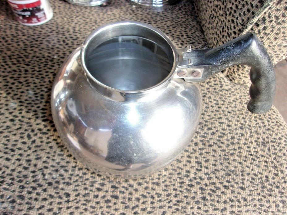 VINTAGE STAINLESS STEEL NICRO COFFEE POT MOD. 1512B MISSING LID