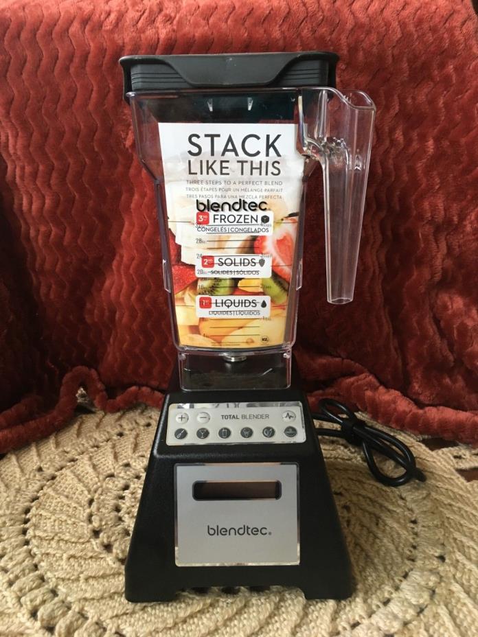 Black Blendtec Blender Model ES3 4-Side Jar