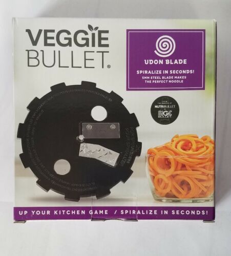 Veggie Bullet Spiralize Ribbon Blade & Udon Blade - Lot of 2 New In Box!