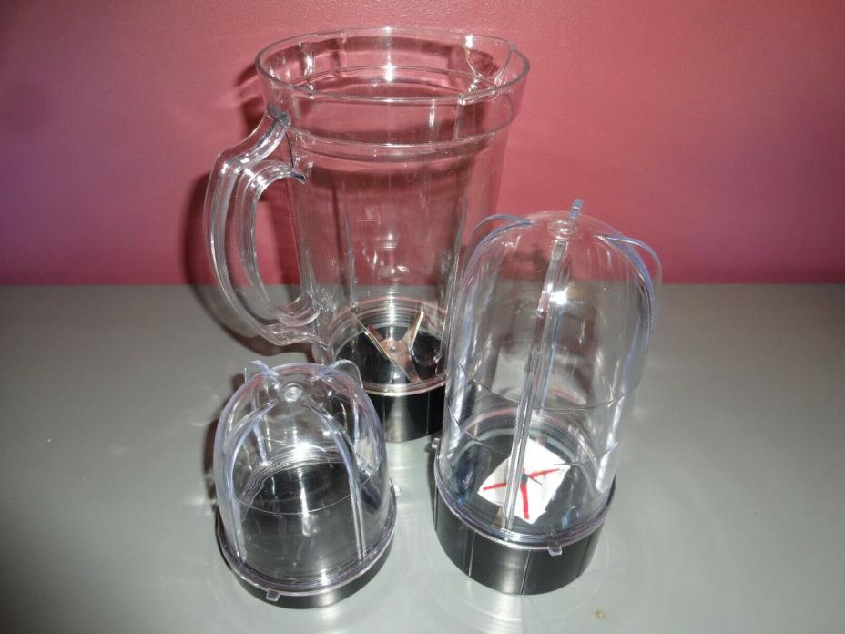 Gently Used 350 Watt Magic Bullet Series MB-1001 Attachments Blades