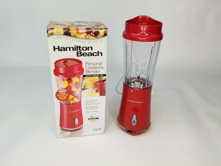 HAMILTON BEACH SINGLE SERVE BLENDER MODEL# 51101R - Red - Free Shipping