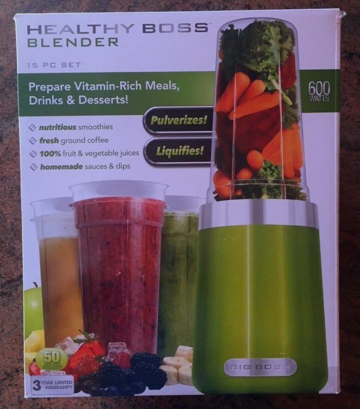 *NEW* Healthy Boss Blender System 15 pieces