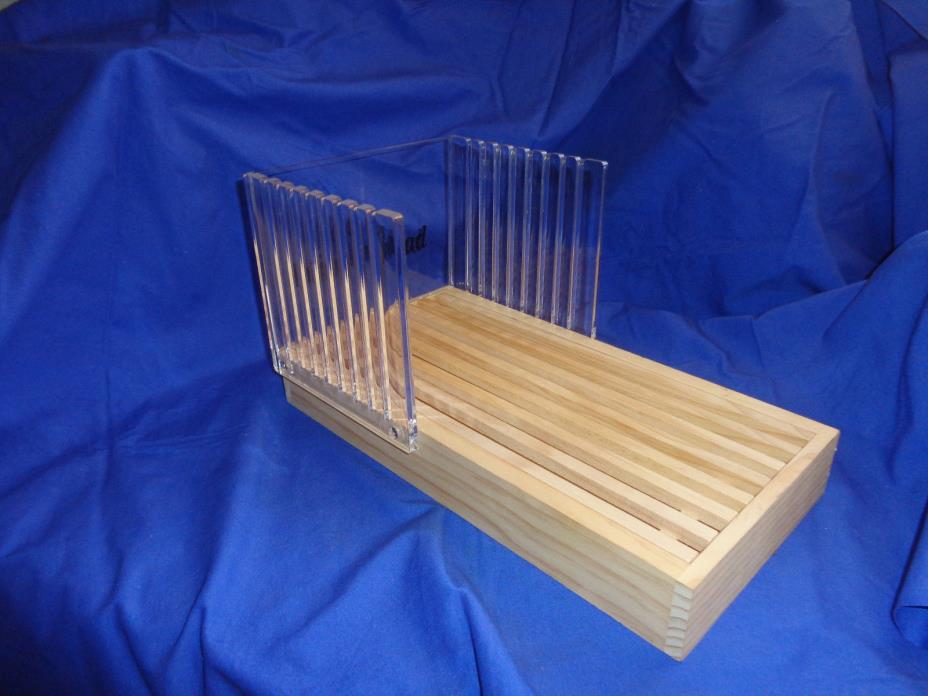 Bread Slicing Guide Wood Acrylic Loaf Slicer Crumb Catcher Excellent Nouse Gift