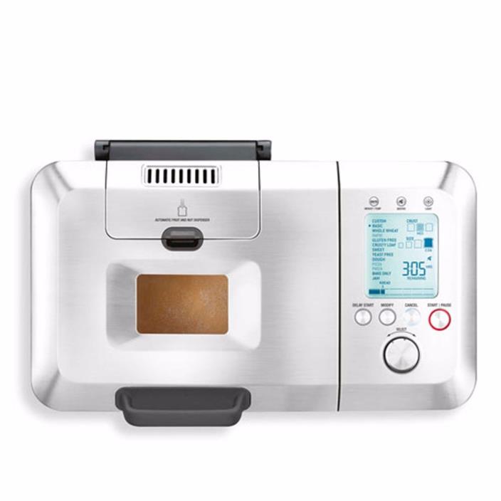 Nonstick 2.5-Pound Aluminum Bread Maker with Automatic Fruit and Nut Dispenser