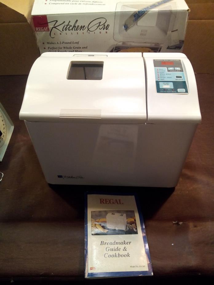 REGAL KITCHEN PRO SELECTION 2-LB BREAD MACHINE, MODEL# K6761