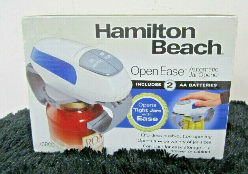Hamilton Beach Open Ease Automatic Jar Opener, Model 76800 New