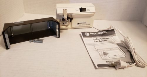 Black & Decker Under Cabinet Can Opener EC59D Spacesaver White