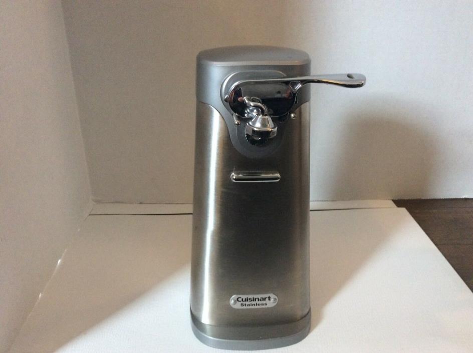 CUISINART STAINLESS ELECTRIC CAN OPENER WORKS