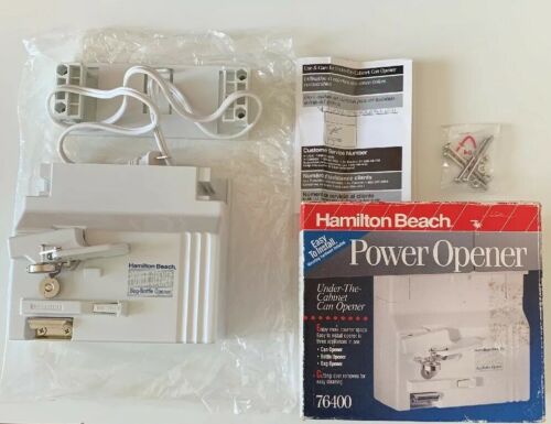 HAMILTON BEACH Under The Cabinet SPACESAVER CAN OPENER 76400 - Free Shipping