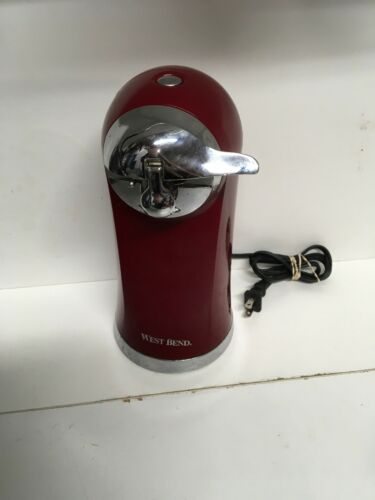 West Bend 77202 Electric Can Opener, Metallic Red Cost 150.00 W/ New; Works Perf