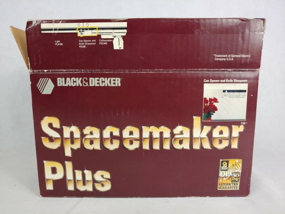 NEW Black & Decker Spacemaker Plus Electric Can Opener Model PEC90