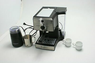 EspressoWorks All-In-One Espresso Machine & Cappuccino Maker Barista Bundle Set