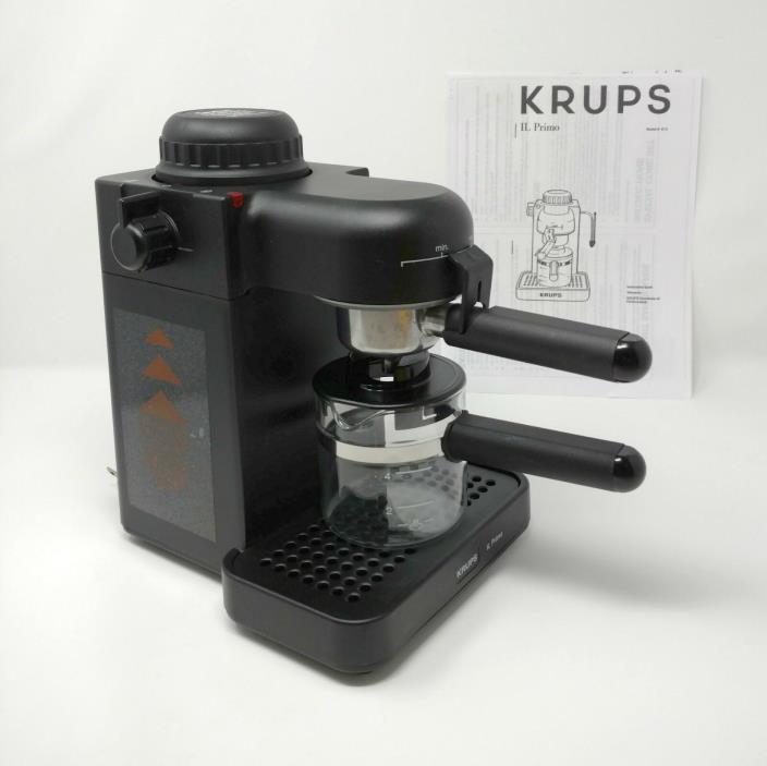 Krups 972A IL Primo 4-Cup Coffee Espresso Cappuccino Machine Black 972/A