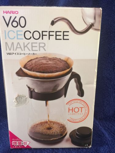 NEW! HARIO V60 ICE HOT COFFEE MAKER Drip Pour Over 700mL VIC-02B