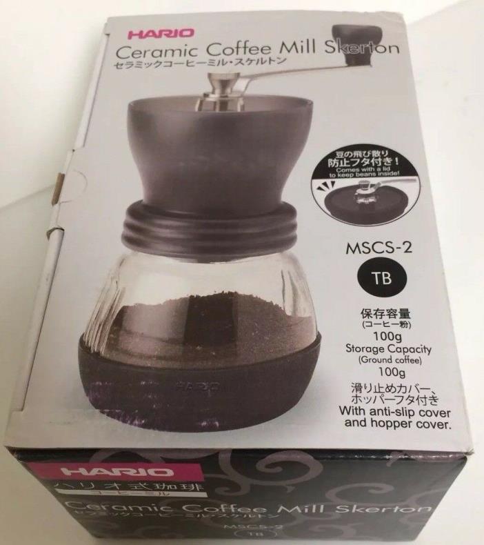 Ceramic Coffee Mill Skerton HEAT PROOF by HARIO  Whole Bean grinder as well