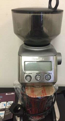 Breville the Smart Grinder Coffee Maker Stainless Steel 120V BCG800XL Used Once