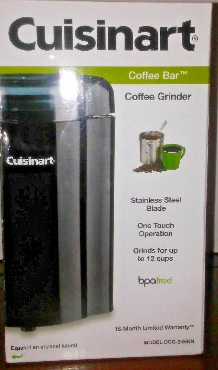 Cuisinart Coffee Grinder Stainless Steel Blades/ Bowl Easy-to-Clean Cord Storage