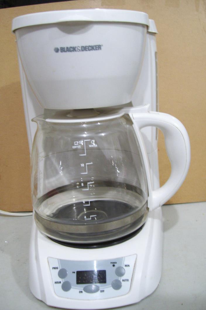 Black & Decker White12-Cup Coffee Maker