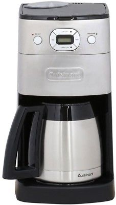 Cuisinart Coffee Maker 50 oz. 10-Cup Programmable Auto Shut-Off Built-in Grinder