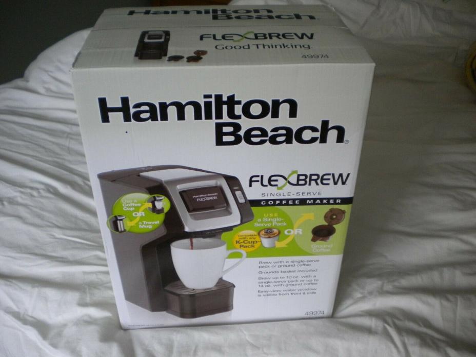 Hamilton Beach Single Serve Coffee Maker Flexbrew Black-Brew K-cup or grounds