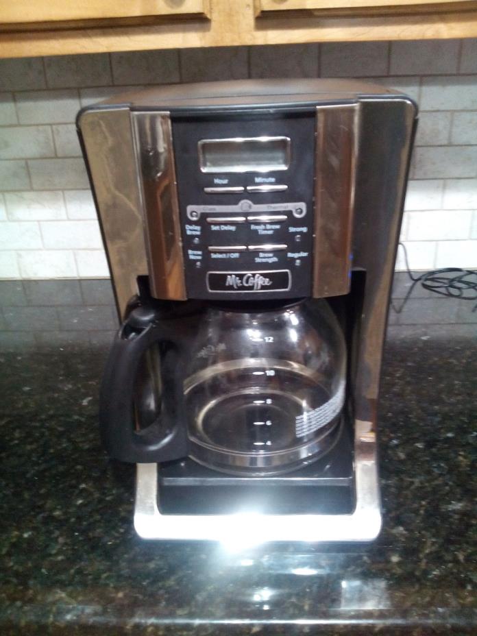 MR COFFEE 12-CUP BREWER WITH SELECT BREW,TIMER,CORD STORAGE  M# BVMC-SJX33GT