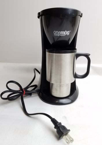 One Mug Coffee Maker Grab N Go Personal 15 OZ Insulated Travel Mug