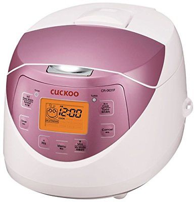 Cuckoo Electric Heating Rice Cooker CR-0631F Pink Slow Cookers Pressure Small