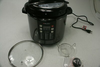 Pressure Cooker Instant Crock 10 n 1 Pot Pro Series 19 Program 6Q Tempered Glass