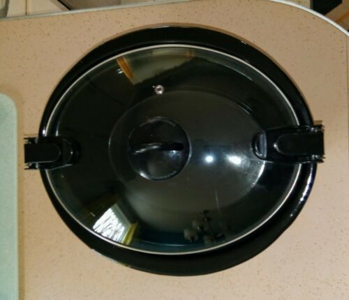Cook Carry Slow Cooker Replacement Locking Glass Lid 4 Quart