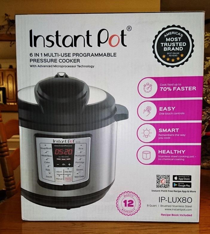 Instant Pot IP-LUX80 8 Qt. Programmable Pressure Cooker - Silver
