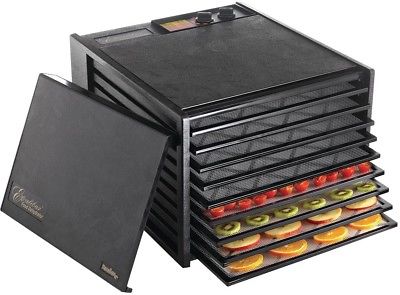 Excalibur Food Dehydrator 15 sq. ft. Capacity Timer Adjustable Thermostat 9-Tray
