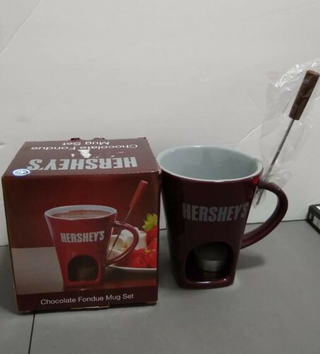 Hershey's 3-Piece Chocolate Fondue Mug Set NEW in box