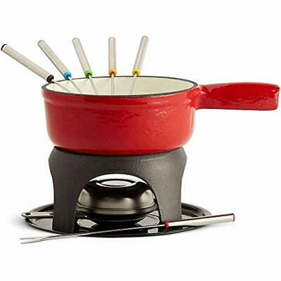 VonShef Swiss Fondue Set, Cast Iron Pot And 6 Forks Included, Ideal For Cheese