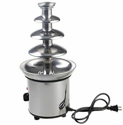 4 Tiers Commercial Luxury Hot Electric Chocolate Cheese Fondue Fountain Perfect