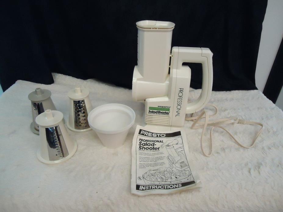 PRESTO PROFESSIONAL ELECTRIC SALAD SHOOTER MODEL 0297001 ( incomplete )
