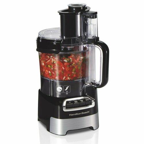Hamilton Beach Stack and Snap Food Processor - 10 Cup - Black