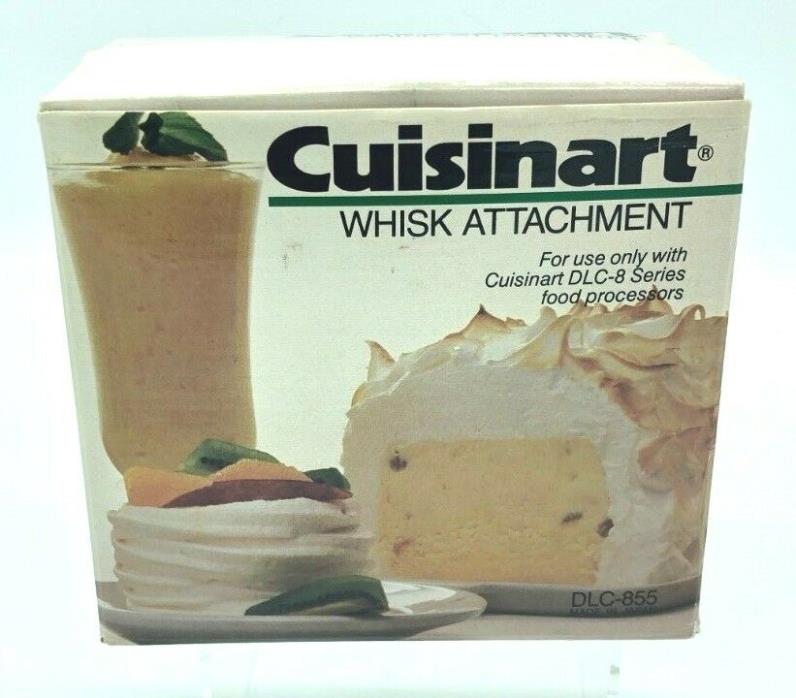 Cuisinart Whisk Attachment DLC-855 for DLC-8 Food Processors owners manual ready