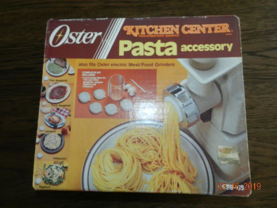Oster Kitchen Center Pasta Accessory Kit 939-65 in Original Box + retaining ring