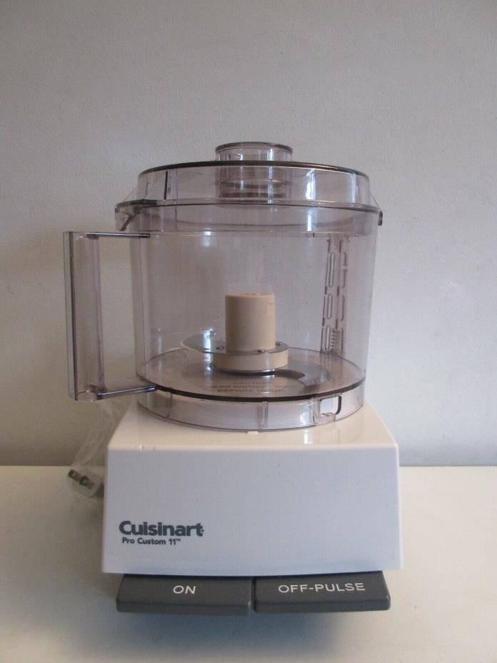 Cuisinart Pro Custom 11 Chopper w/ Blade & Compact Flat Bowl Salsa Chutney NOS!