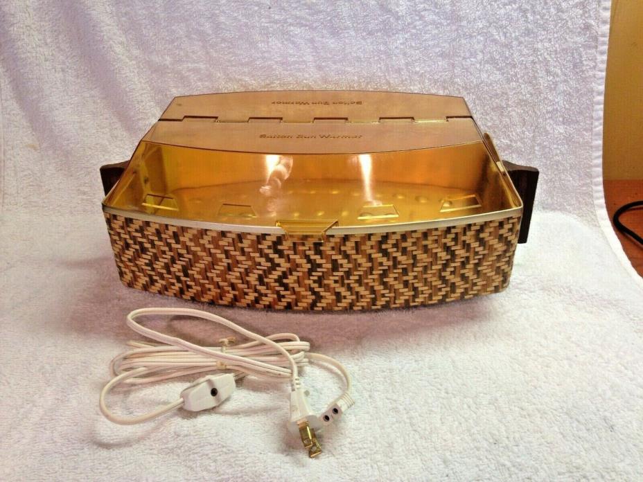 Salton Bun Warmer Model W 8–4 Vintage Art Deco Look Basket Rare Model