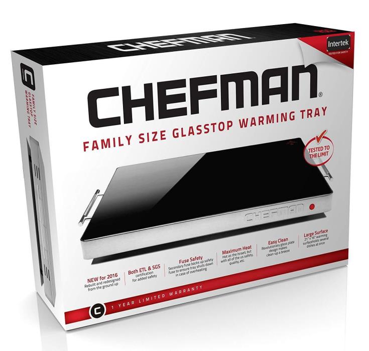 Chefman Electric Warming Tray/Trivet with Adjustable Temperature - BRAND NEW