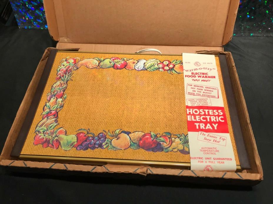 WARMING TRAY - VINTAGE - KITCHEN HELPER - LARGE SURFACE - ORIGINAL BOX & TAG