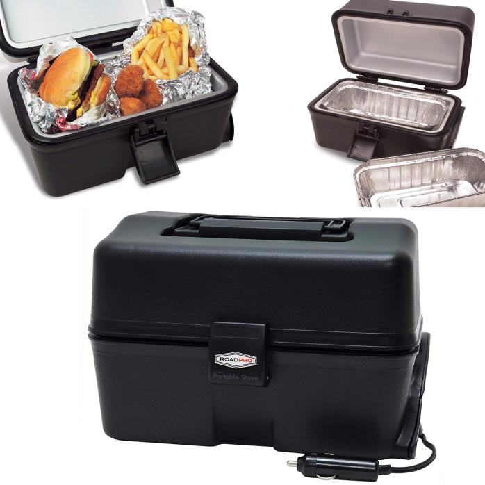 Portable Lunch Box Stove 12V Car Food Warmer Heated Electric Oven Camping Black