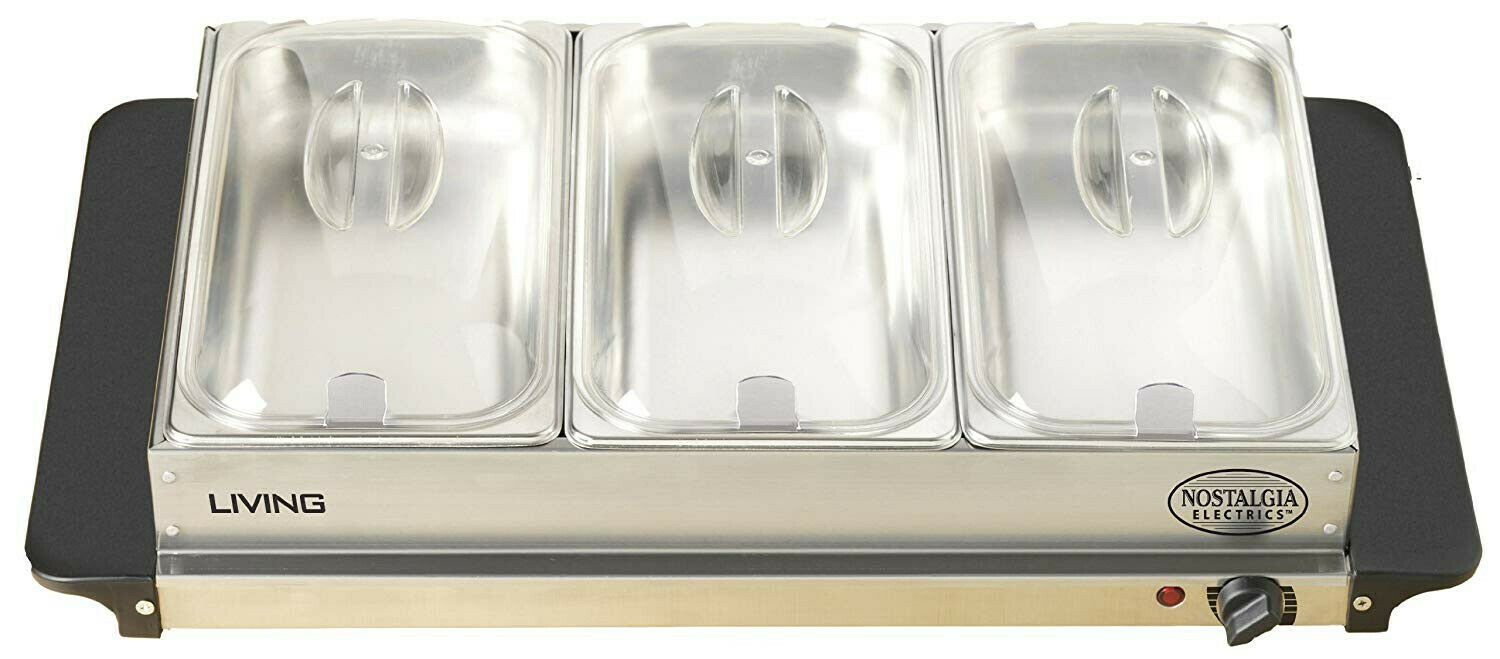 Stainless Steel Pan Buffet Food Server Warmer Replacement Tray/Lid 2.5 Quart New