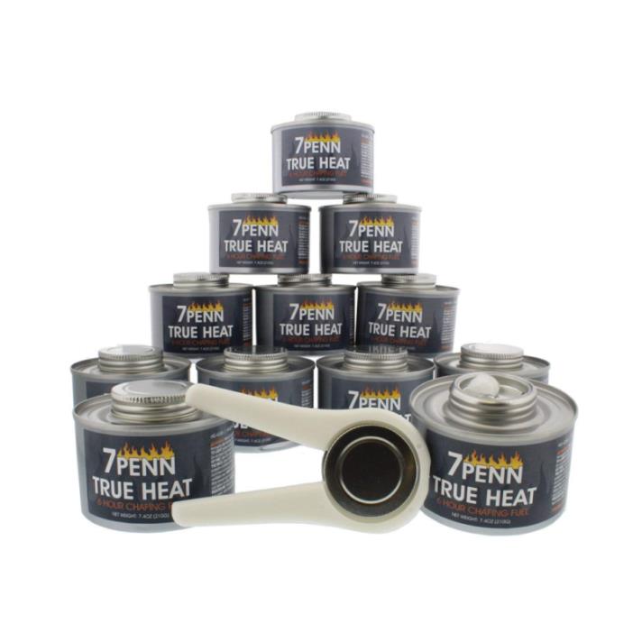 7Penn Liquid Safety Fuel True Heat 6 Hour Cooking 12-Pack & FREE Lid Opener – Fo