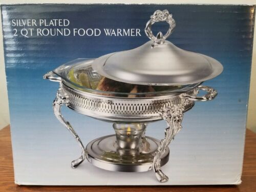 Vintage Godinger~Silver Plated~2Qt Round Food Warmer~NEW with open box~BEAUTIFUL